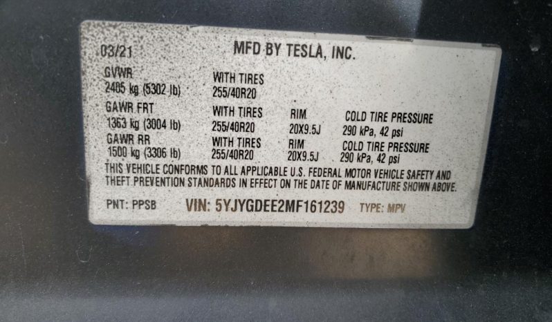 
TESLA MODEL Y LR DM, 2021 full									