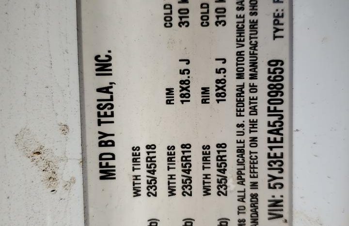 
TESLA MODEL 3 LR RWD, 2018 full									