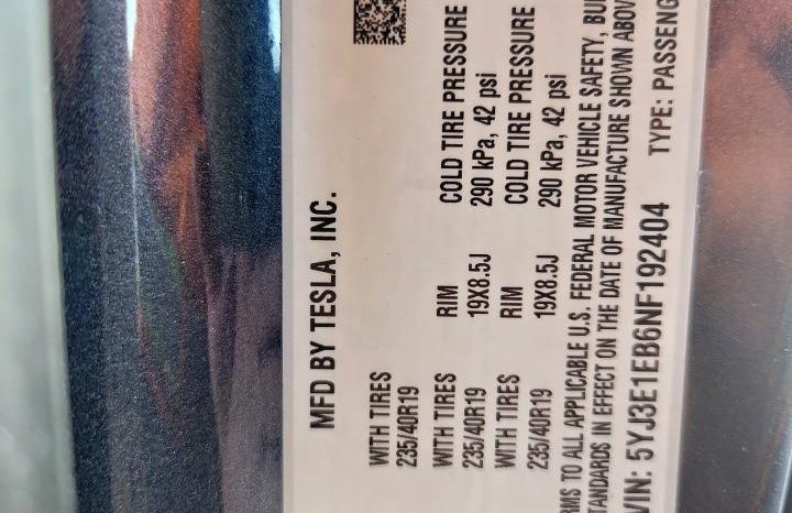 
TESLA MODEL 3 LR DM, 2022 full									