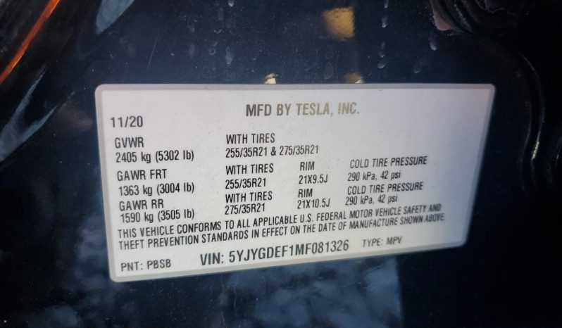 
TESLA MODEL Y PERFORMANCE, 2021 (2020) full									