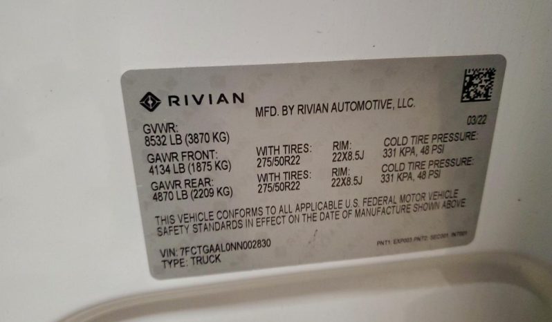 
RIVIAN R1T LAUNCH EDITION, 2022 full									