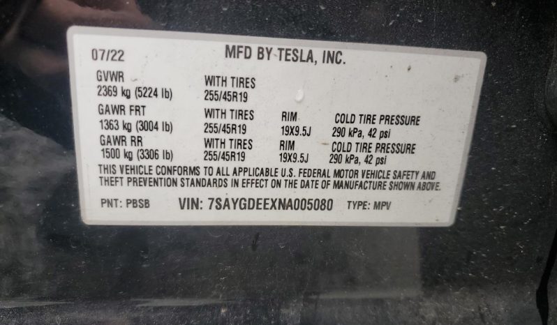 
TESLA MODEL Y LR DM, 2022 full									