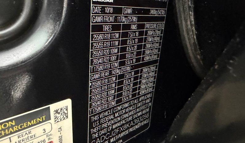 
JAGUAR F-PACE PREMIUM, 2019 (2018) full									