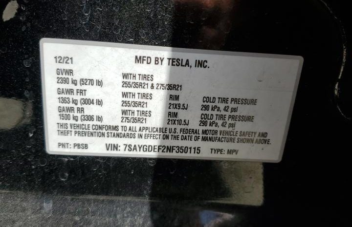 
TESLA MODEL Y PERFORMANCE, 2022 (2021) full									