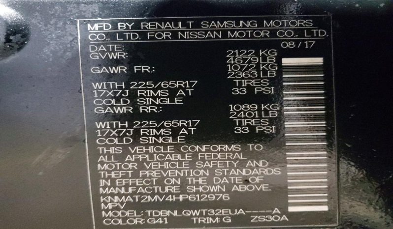 
NISSAN ROGUE SV, 2017 full									