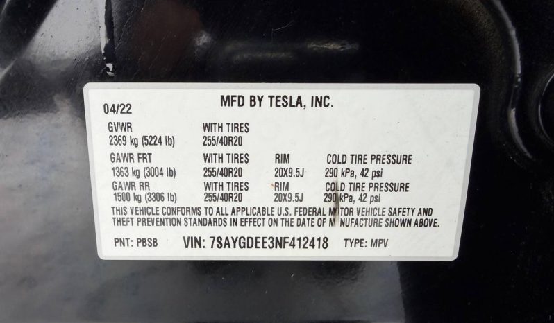 
TESLA MODEL Y LR DM, 2022 full									