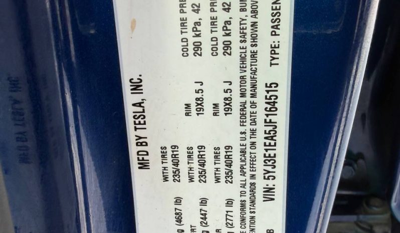 
TESLA MODEL 3 MR RWD, 2018 full									