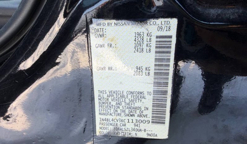 
NISSAN ALTIMA SR, 2019 full									