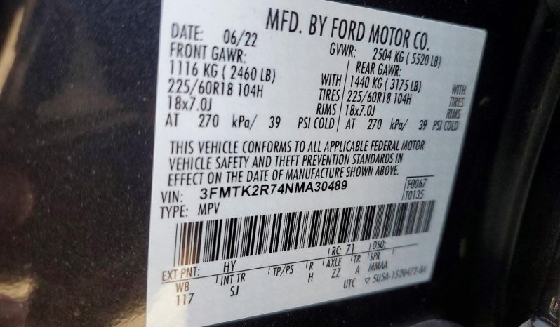 
FORD MUSTANG MACH-E CALIFORNIA ROUTE 1, 2022 full									