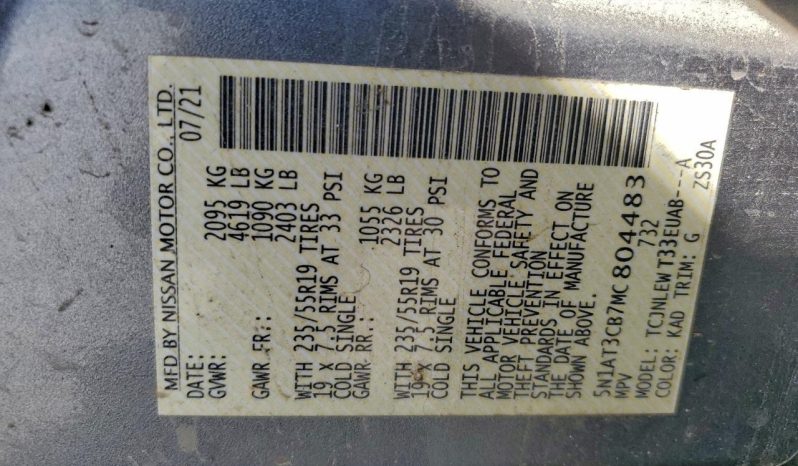 
NISSAN ROGUE SL, 2021 full									