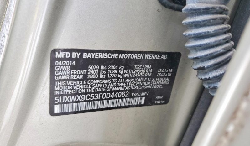 
BMW X3 XDRIVE28I, 2015 (2014) full									