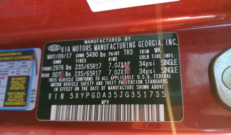 
KIA SORENTO LX, 2018 (2017) full									