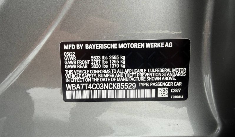 
BMW 7 SERIES 740 XI,2022 full									