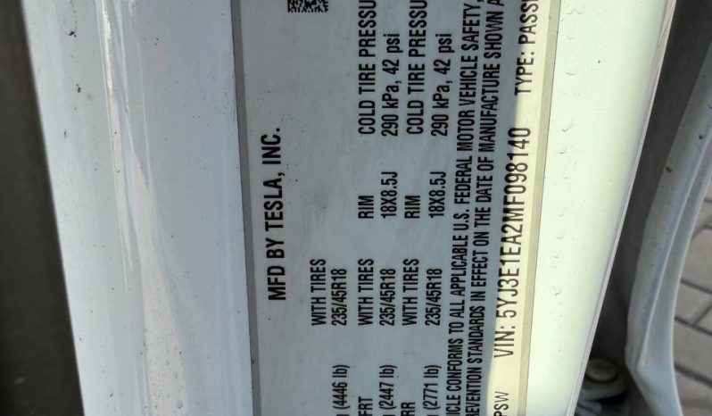 
TESLA MODEL 3 SR+ RWD, 2021 full									