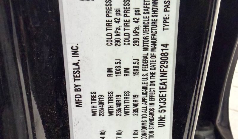 
TESLA MODEL 3 RWD, 2022 full									