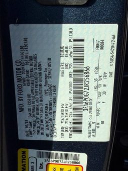 
FORD FUSION S, 2018 full									