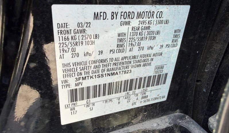 
FORD MUSTANG MACH-E SELECT, 2022 full									