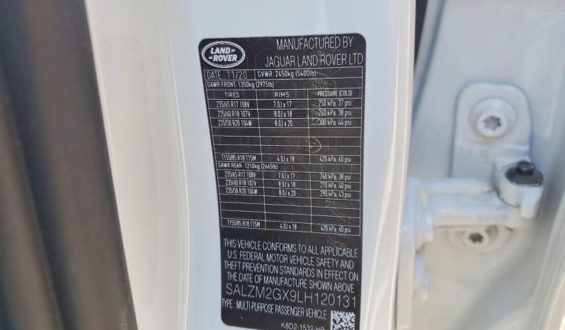 
LAND ROVER RANGE ROVER EVOQUE HSE, 2020 full									