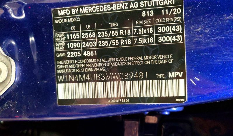 
MERCEDES-BENZ GLB 250 4MATIC, 2021 (2020) full									