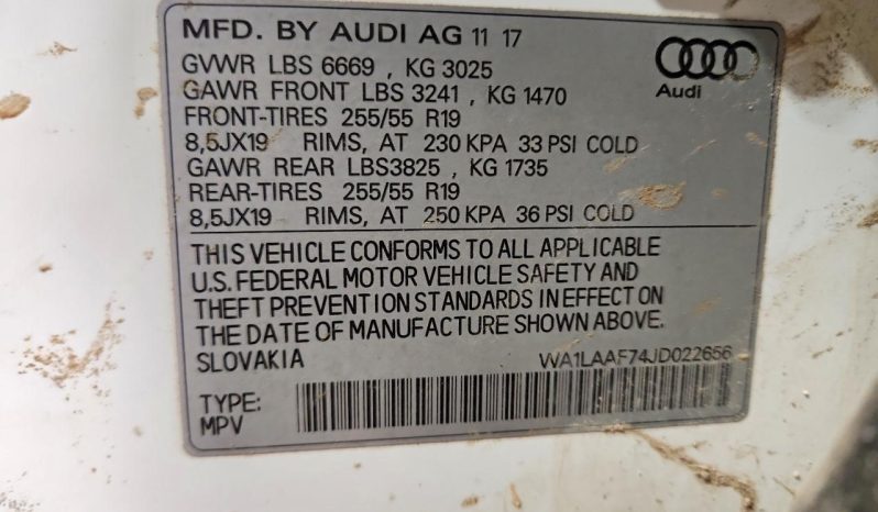 
AUDI Q7 PREMIUM PLUS, 2018 (2017) full									