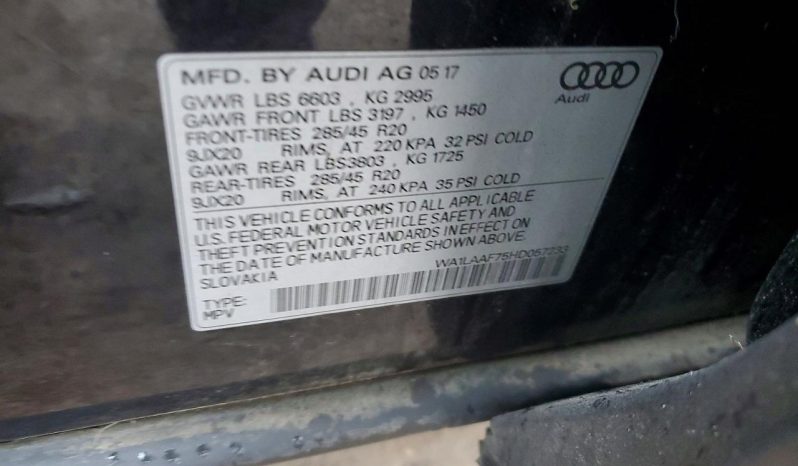 
AUDI Q7 PREMIUM PLUS, 2017 full									