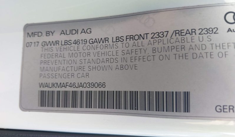 
AUDI A4 2.0T ULTRA PREMIUM, 2018 (2017) full									