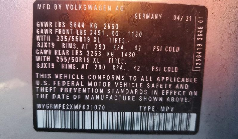 
VOLKSWAGEN ID.4 PRO, 2021 full									