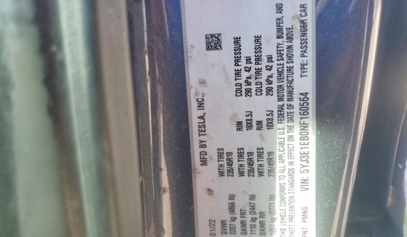 
TESLA MODEL 3 LR DM, 2022 full									