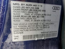 
AUDI Q8 PREMIUM PLUS S-LINE, 2019 (2018) full									