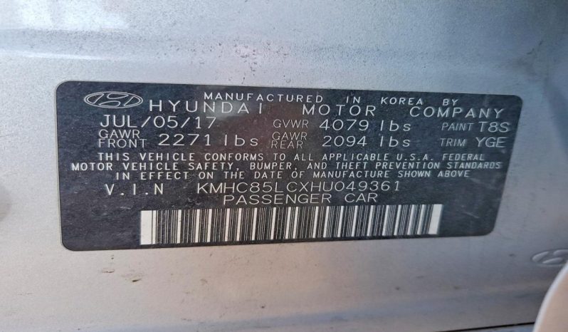 
HYUNDAI IONIQ HYBRID LIMITED, 2017 full									