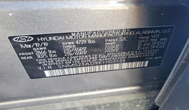 
HYUNDAI SANTA FE SE, 2019 full									