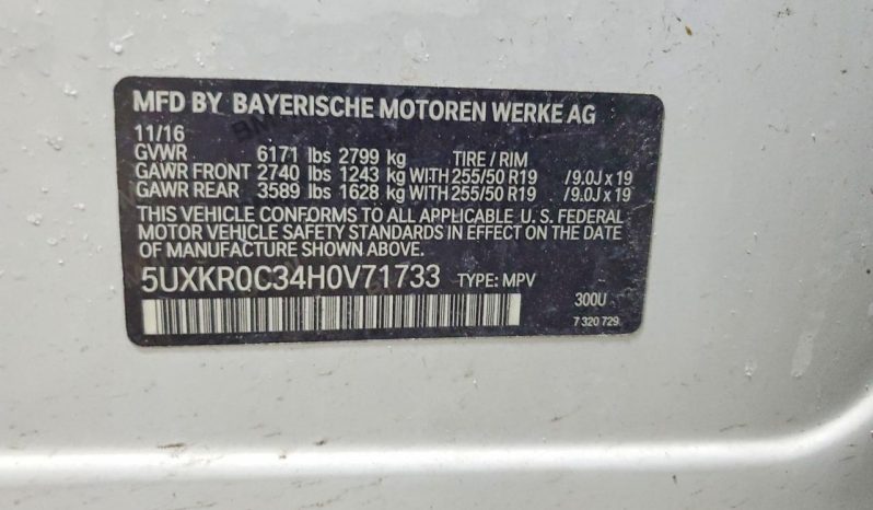 
BMW X5 XDRIVE35I, 2017 (2016) full									