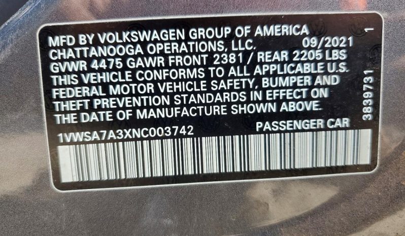 
VOLKSWAGEN PASSAT SE, 2022 (2021) full									