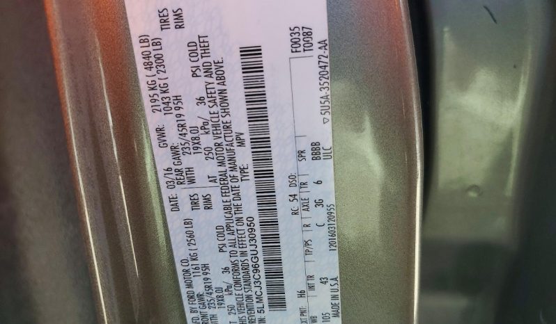 
LINCOLN MKC RESERVE, 2016 full									