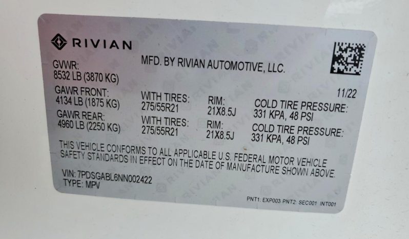 
RIVIAN R1S LAUNCH EDITION, 2022 full									
