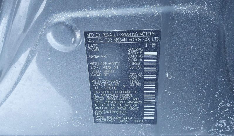 
NISSAN ROGUE SV, 2019 (2018) full									