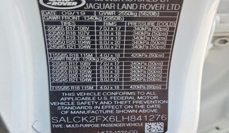 
LAND ROVER DISCOVERY SPORT, 2020 full									