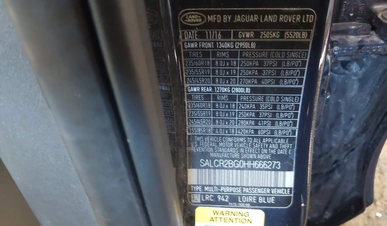 
LAND ROVER DISCOVERY SPORT HSE, 2017 (2016) full									