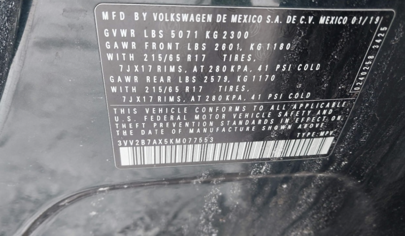 
VOLKSWAGEN TIGUAN SE, 2019 full									