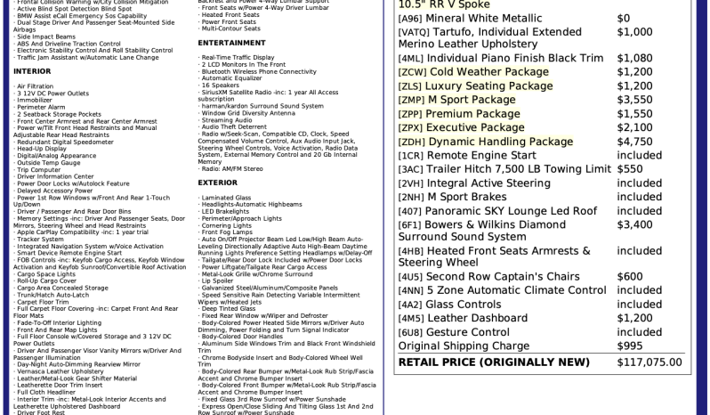 
BMW X7 XDRIVE50I, 2019 full									