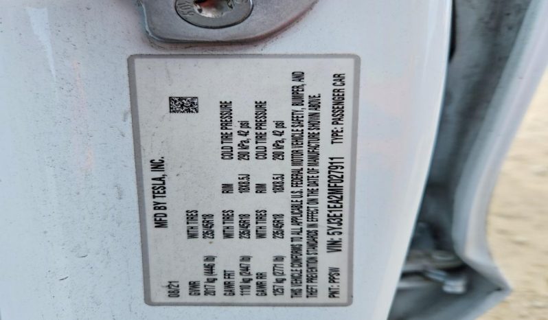 
TESLA MODEL 3 SR+ RWD, 2021 full									