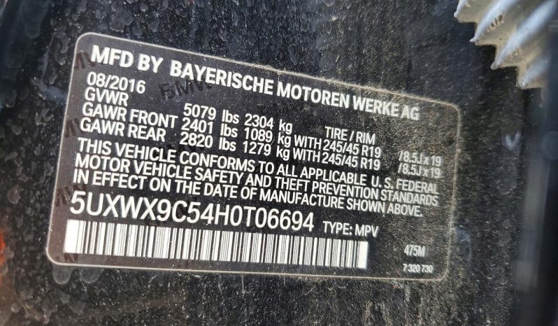 
BMW X3 XDRIVE28I, 2017 (2016) full									