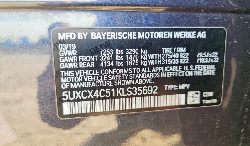 
BMW X7 XDRIVE50I, 2019 full									