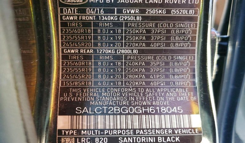 
LAND ROVER DISCOVERY HSE LUXURY, 2016 full									
