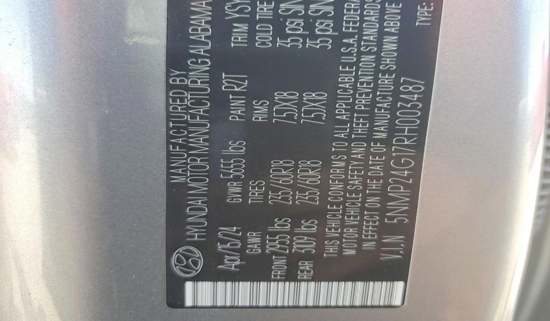 
HYUNDAI SANTA FE HYBRID SEL, 2024 full									