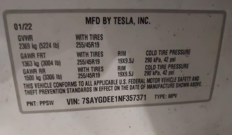
TESLA MODEL Y LR DM, 2022 full									