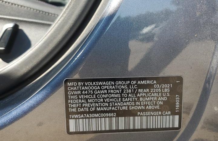 
VOLKSWAGEN PASSAT SE, 2021 full									