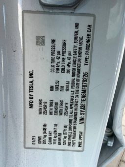 
TESLA MODEL 3 SR+ RWD, 2021 full									