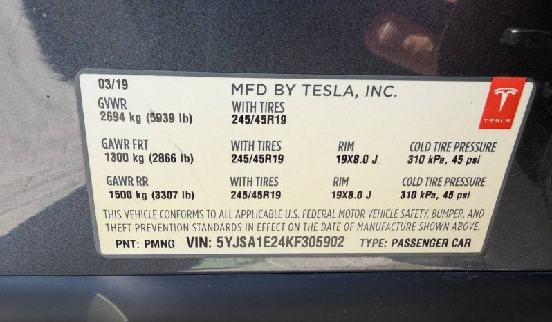 
TESLA MODEL S 100D, 2019 full									