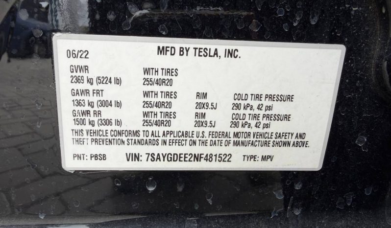 
TESLA MODEL Y LR DM, 2022 full									